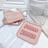 Transparent False Nails Press On Gift Case Flip Jewelry Decorations Storage Case Fake Nails Tips Container Packing Tools